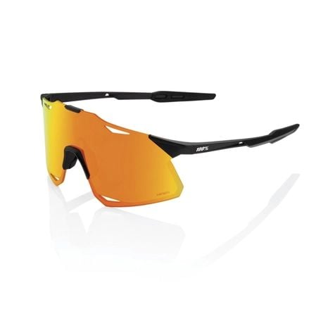 100% Hypercraft - Mat Black - HiPER Red Multilayer Mirror Lens Gözlük