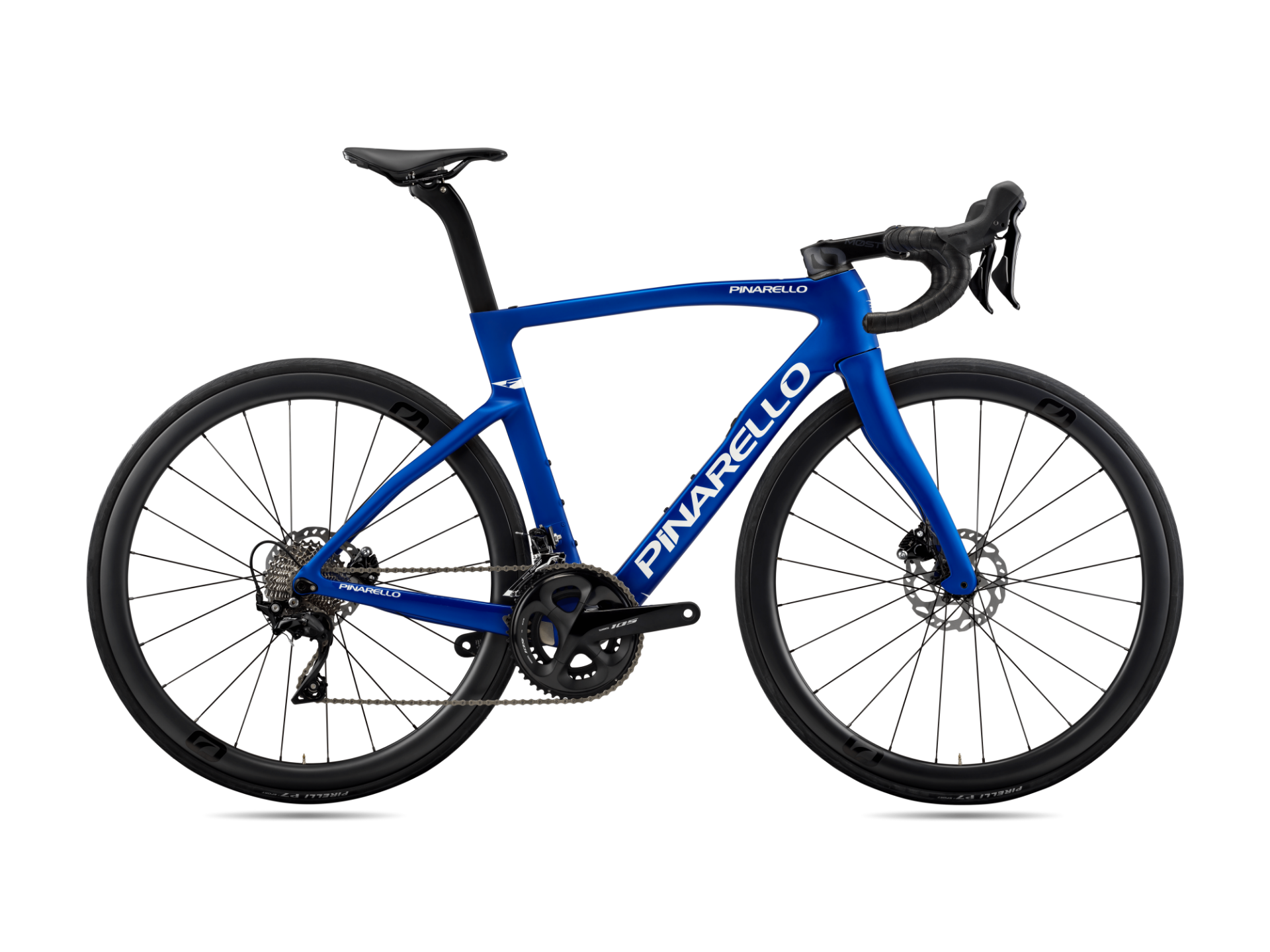 PİNARELLO F5 DİSC Mavi - MOST ULTRAFAST CARBON DB - SHIMANO 105 D12 2X12 DB - 51.5